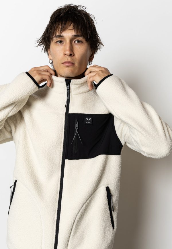 HUNTER FLEECE JACKET - Off white Black Online-Verkauf – Bild 4