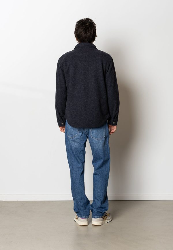 VILLAS OVERSHIRT - Dark Navy Melange Online – Bild 4