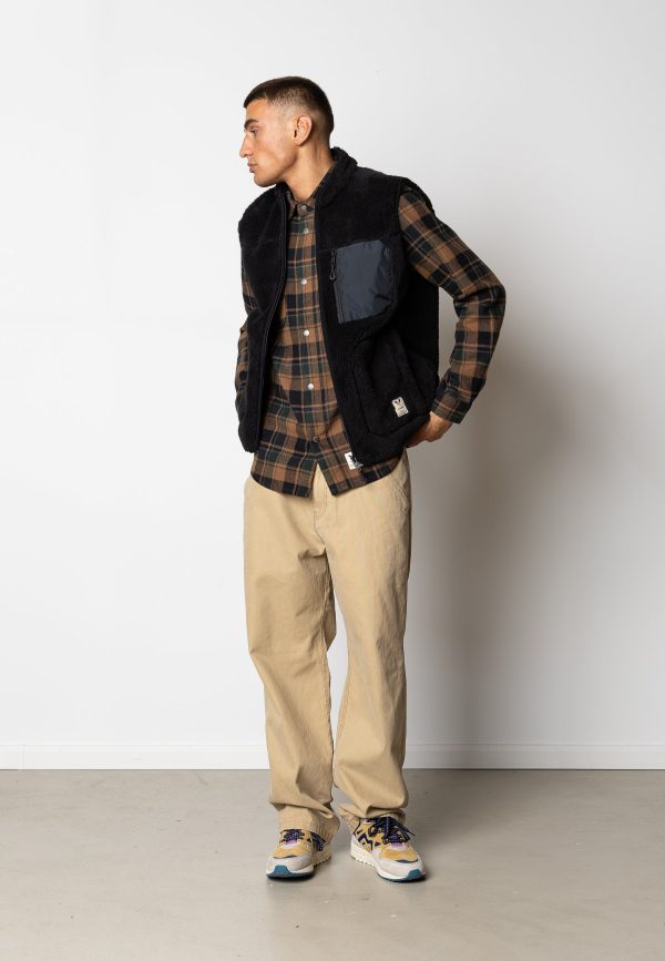WOOD FLEECE VEST - Black Online-Verkauf – Bild 2