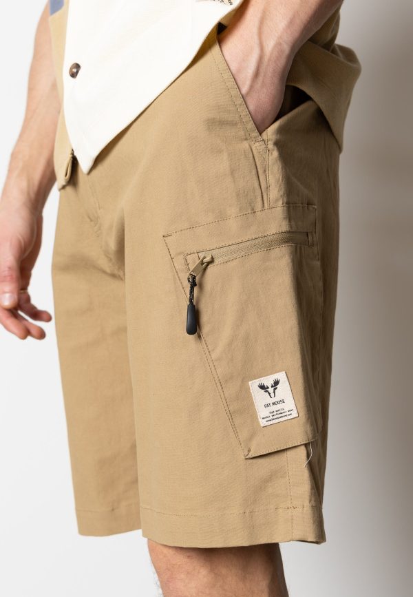 PAVEMENT RIPSTOP CARGO SHORTS - Dark Khaki Im Angebot – Bild 3