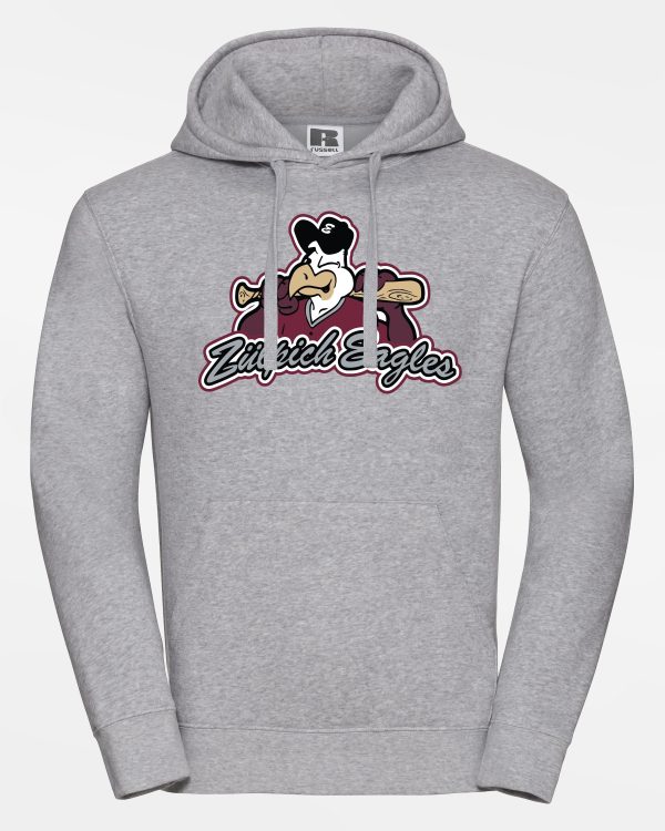 Russell Premium Heavy Hoodie  Zülpich Eagles , Primary Logo, heather grau Im Angebot